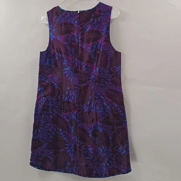 J. Crew Purple Floral Sleeveless Shift Dress - Picture 9 of 9